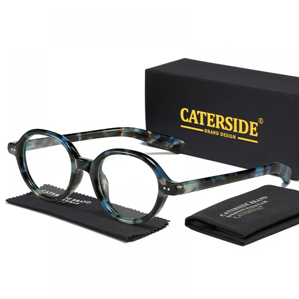 CATERSIDE Retro Damen Anti-Blaulicht-Brille Hochwertige Tr-90 Ovaler Rahmen Herren Outdoor Business Freizeit Urlaub Geschenkbrille – Detail 13