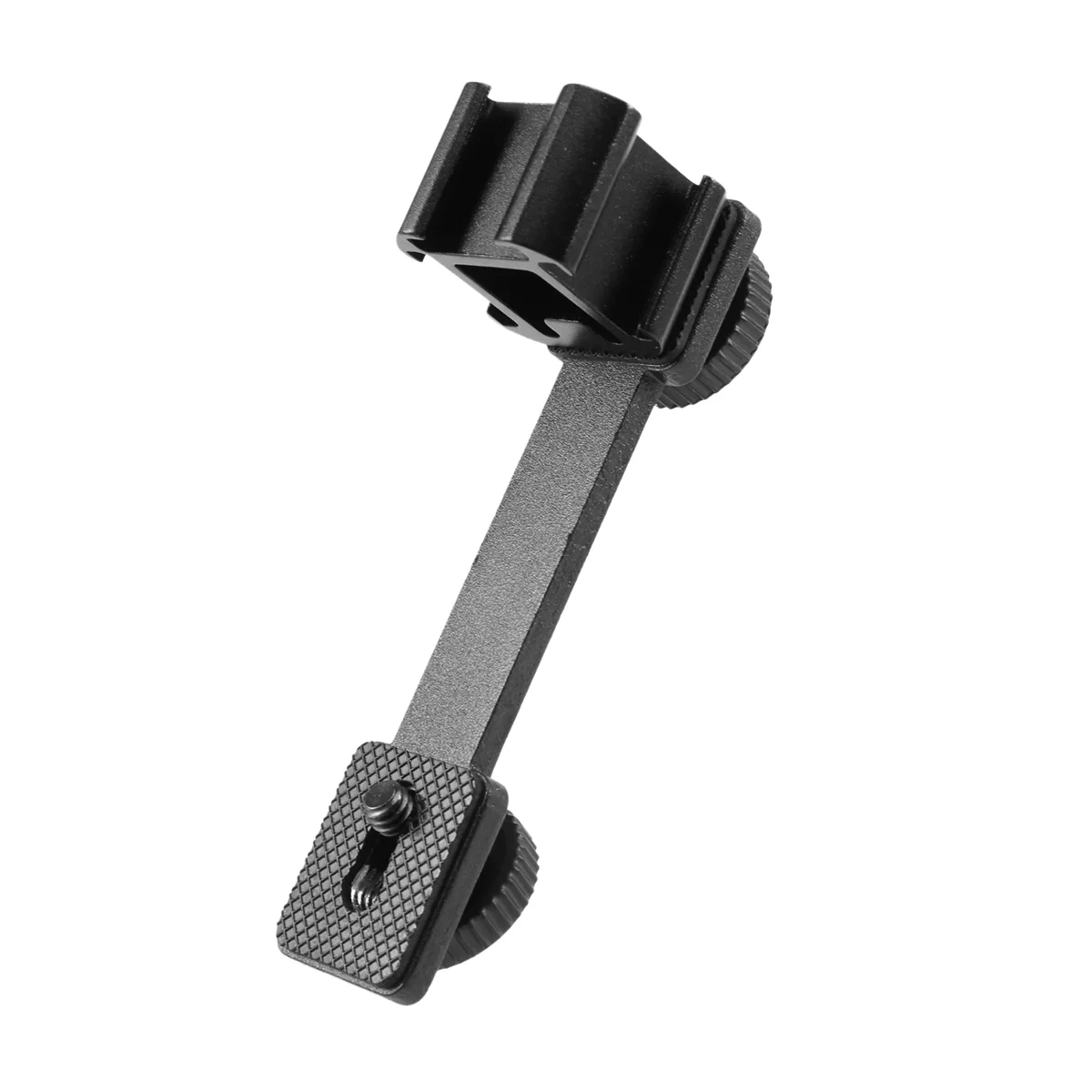 Universal Triplo Cold Shoe Mount, suporte de extensão, suporte adaptador para LED Video Light DSLR Phone Gimbal