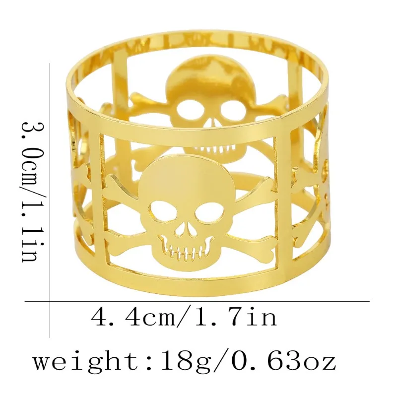 【RECOMMEND】Napkin Holder Buckles 6PCS For Wedding Birthday Party Dinnig Table Decoration Christmas Hallowmas Napkin Rings