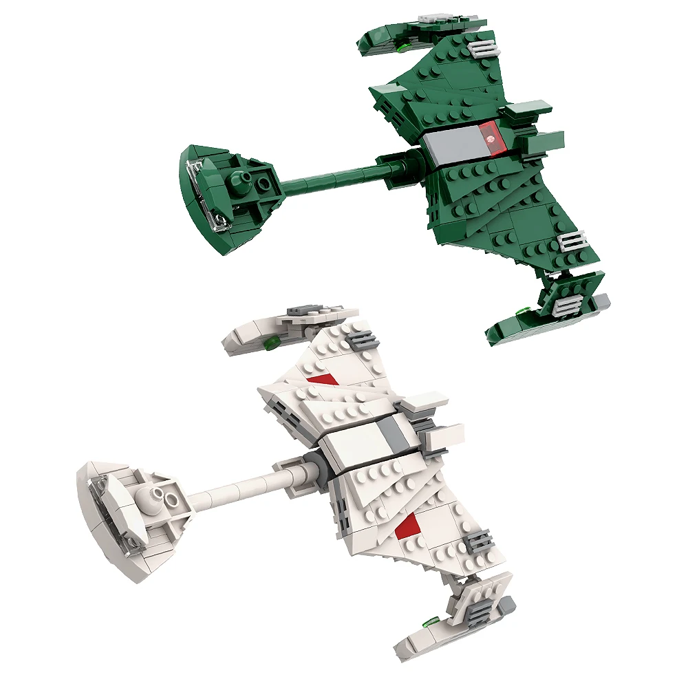 Moc Space Trektocht Klingon D7 Battle Cruiser Bouwsteen Films Oorlogsschip Model Bakstenen Diy Creatief Speelgoed Educatief Kinderen Cadeau