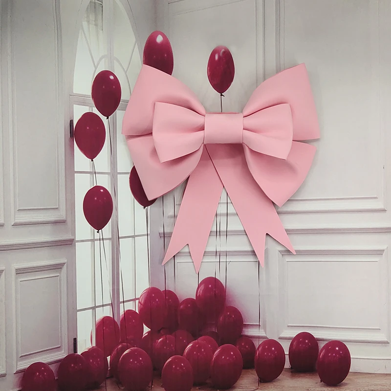 Imagem -06 - Oversized Bow Decoração Kit de Material Faça Você Mesmo Grande Eva Bow Shop Display Wedding Christmas Wall Door Decoração de Casa