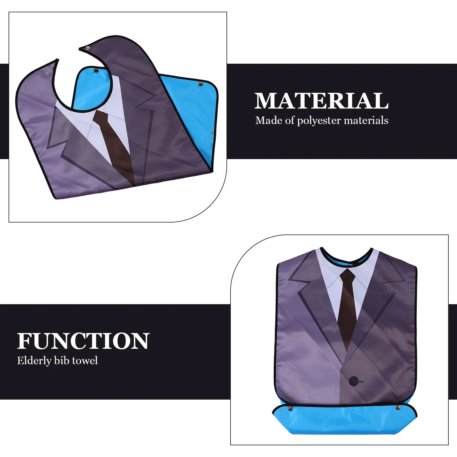 

Adult Bibs Dining Polyester Universal Unisex Elderly Eating Men Disabled Men Bib Women Clothing Protectors Saliva Cloth
