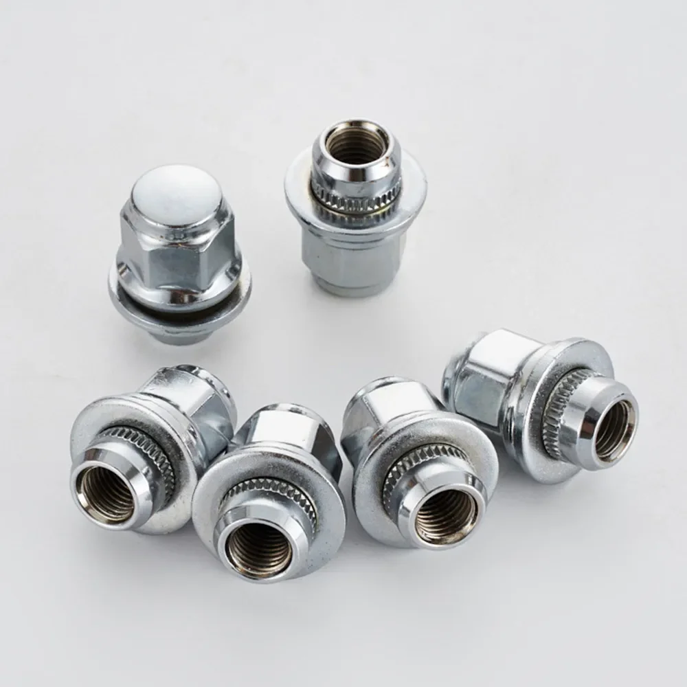 20pcs  Chrome Mag Style Lug Nuts  for Toyota Lexus Scion Pontiac Mag Seat  Wheel Nuts 12X1.5mm Hex 13/16'' (21mm)