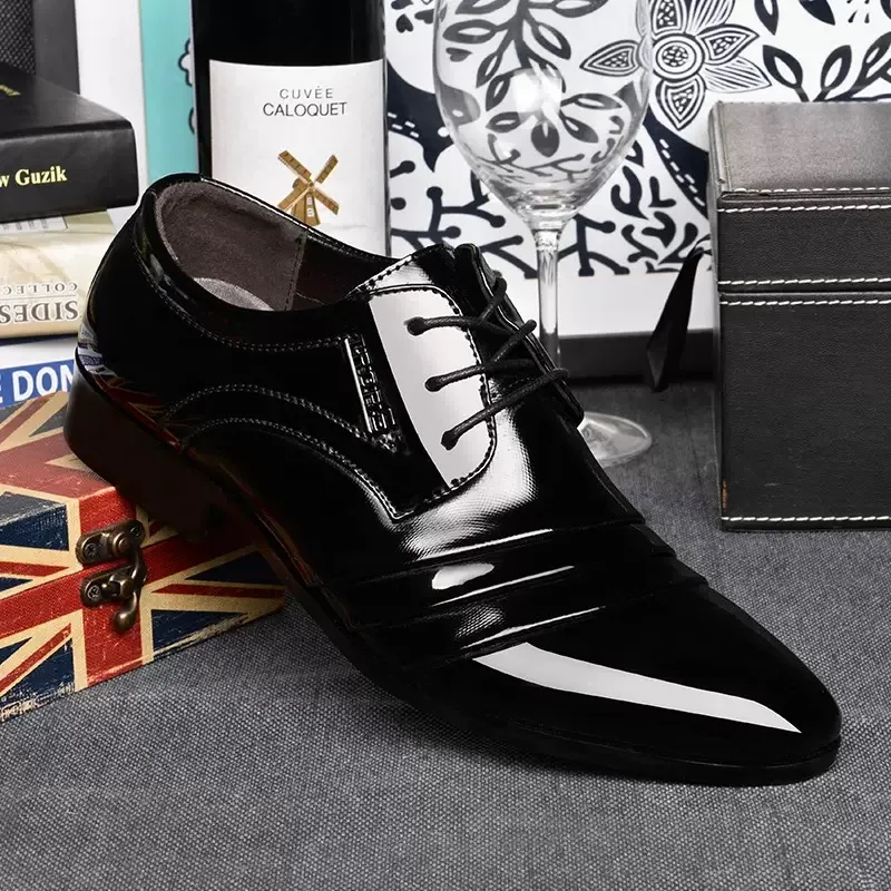 Sapatos Oxford formais para homens, Sapatos de vestido de noiva, Sapatos de escritório, Tênis masculinos, Novo