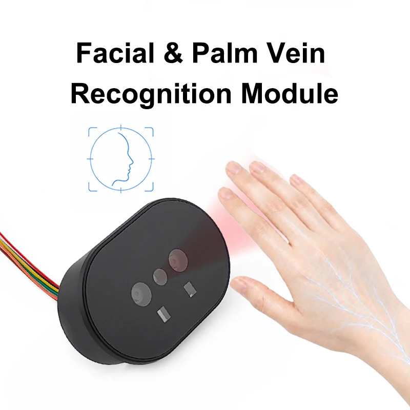 FP008 DC4.5-15V Facial Palm Vein Recognition Module Scanner USB UART Double Lens Infrared Detection For Access Control System