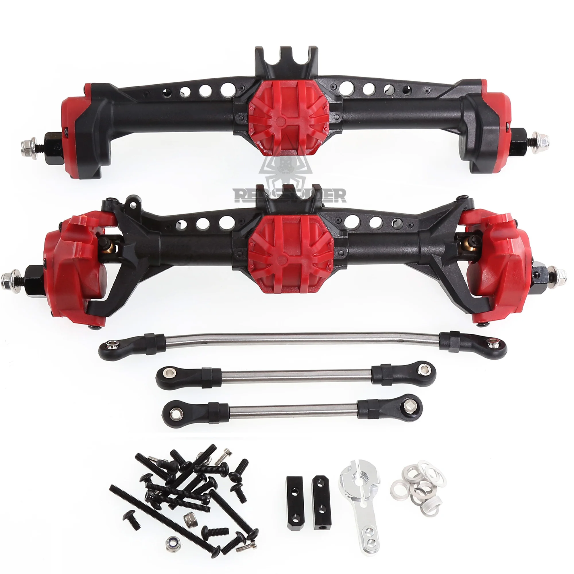 

RED SPIDER SCX10 Nylon Axles Front & Rear Portal Axles for 1/10 Axial Capra 1.9 UTB DIY SCX10 SCX10 II