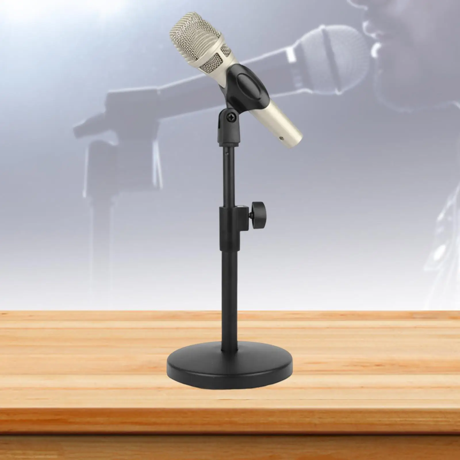 Desktop Microphone Stand Mini Table Microphone Stand for Lectures Broadcasting Phone