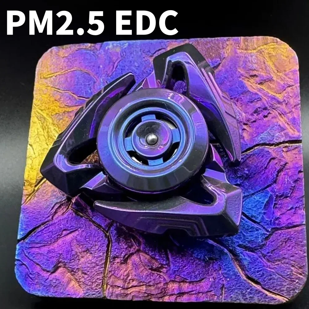 PM2.5 EDC XENO Three-Bladed Fidget Spinner Zirconium Purple Gyro Fidget Toys For Adults Anxiety Relief Gadgets