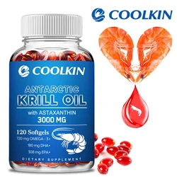 Antarctic Krill Oil - Supports Heart, Brain, Bone and Eye Health, Relieves Joint Pain