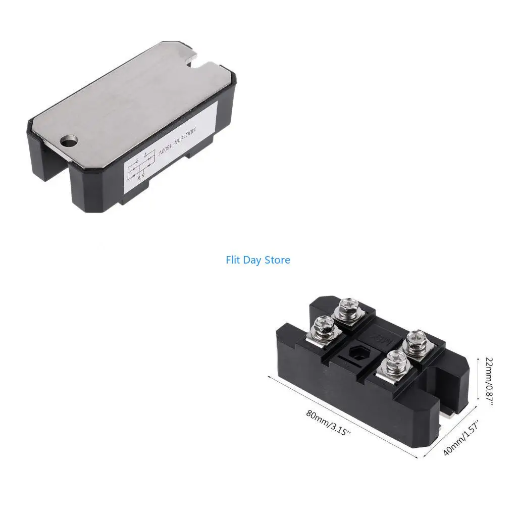 F92C MDQ 150A 1600V Black Single-Phase Diode Bridge Rectifier Good Heat Dissipation