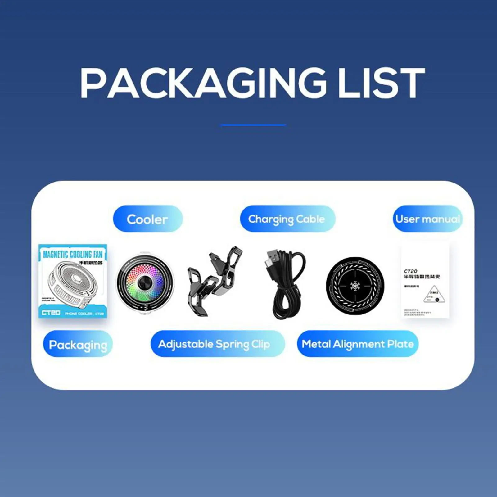 مروحة تبريد للهاتف بمشبك مغناطيسي منخفض الضوضاء 3 مستويات للتحكم في درجة الحرارة مبرد الهاتف اللاسلكي مع شاشة للسيارة الخارجية