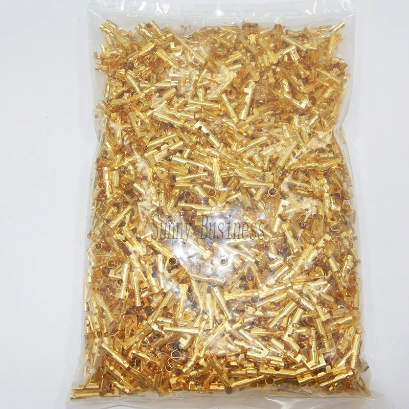 2000pcs 4.0 Bullet Crimp Terminal 0.5-2.5mm2 Car Electrical Wire Connector diameter 4mm Female  Male  Cold Press Terminal