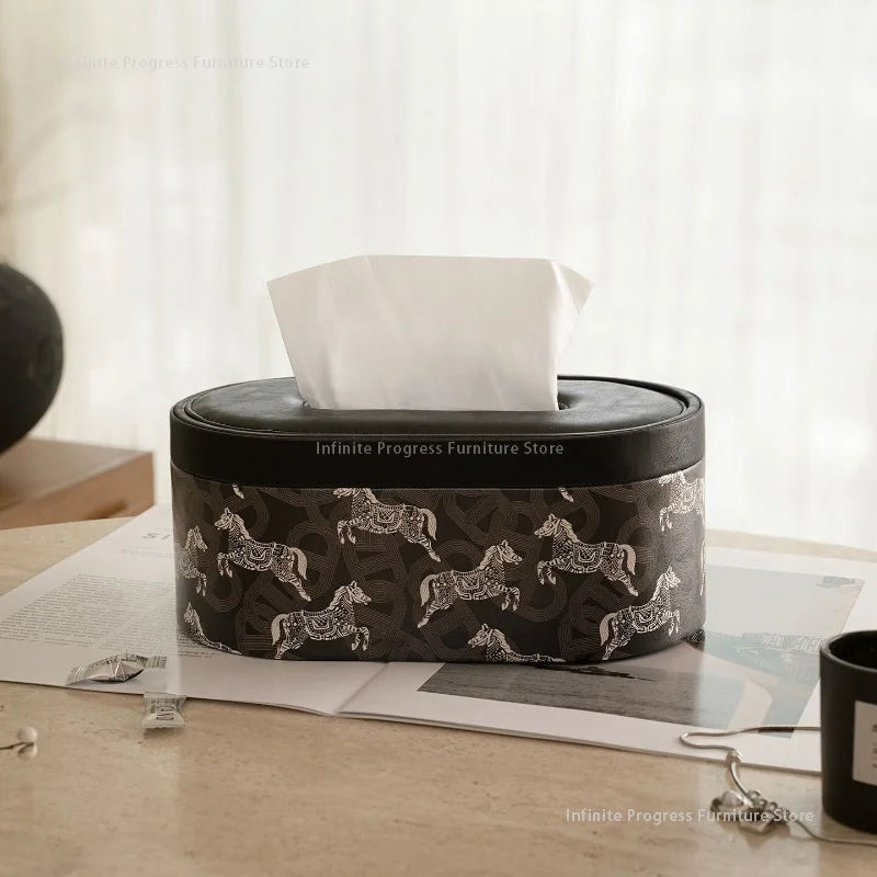 Toilet Paper Box Living Room Tissue Box High-end Style Home Coffee Table Storage Kitchen Desktop Simplicity MH40ZJH
