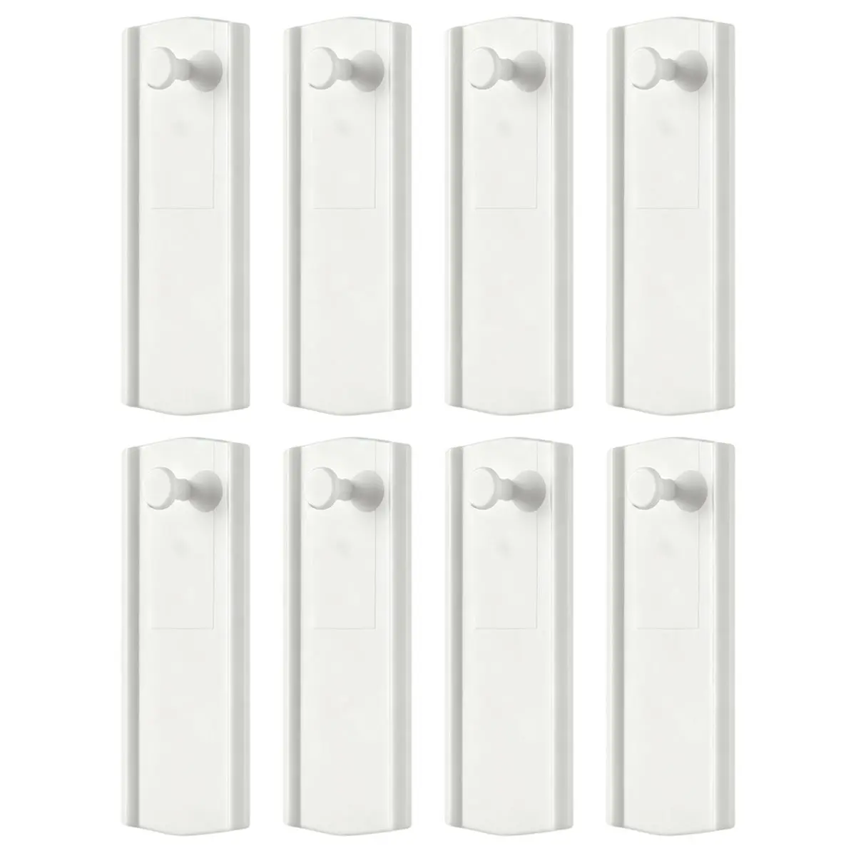 《TOP RATED》8 Universal Frame Hangers with 24 Removable Adhesive Strips (2 Per Hanger), Damage-Free Wall Mount for , D-Ring