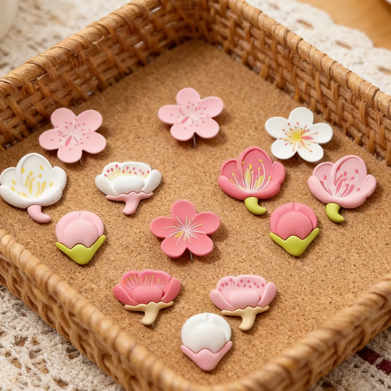 24 Buah Paku Kecil Dekoratif B - Bulletin Board Cork ulasan dan harga
