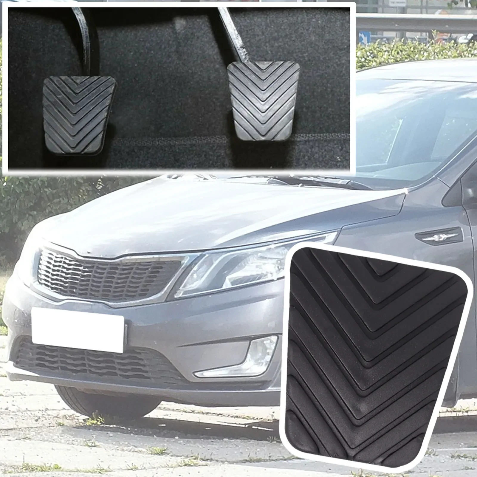 

Brake Clutch Foot Pedal Pad Cover For Kia Rio 2 JB UB YB SC Pride Sephia 2005 2006 2007 2008 2009 2010 - 2015 2016 2019 Tonic