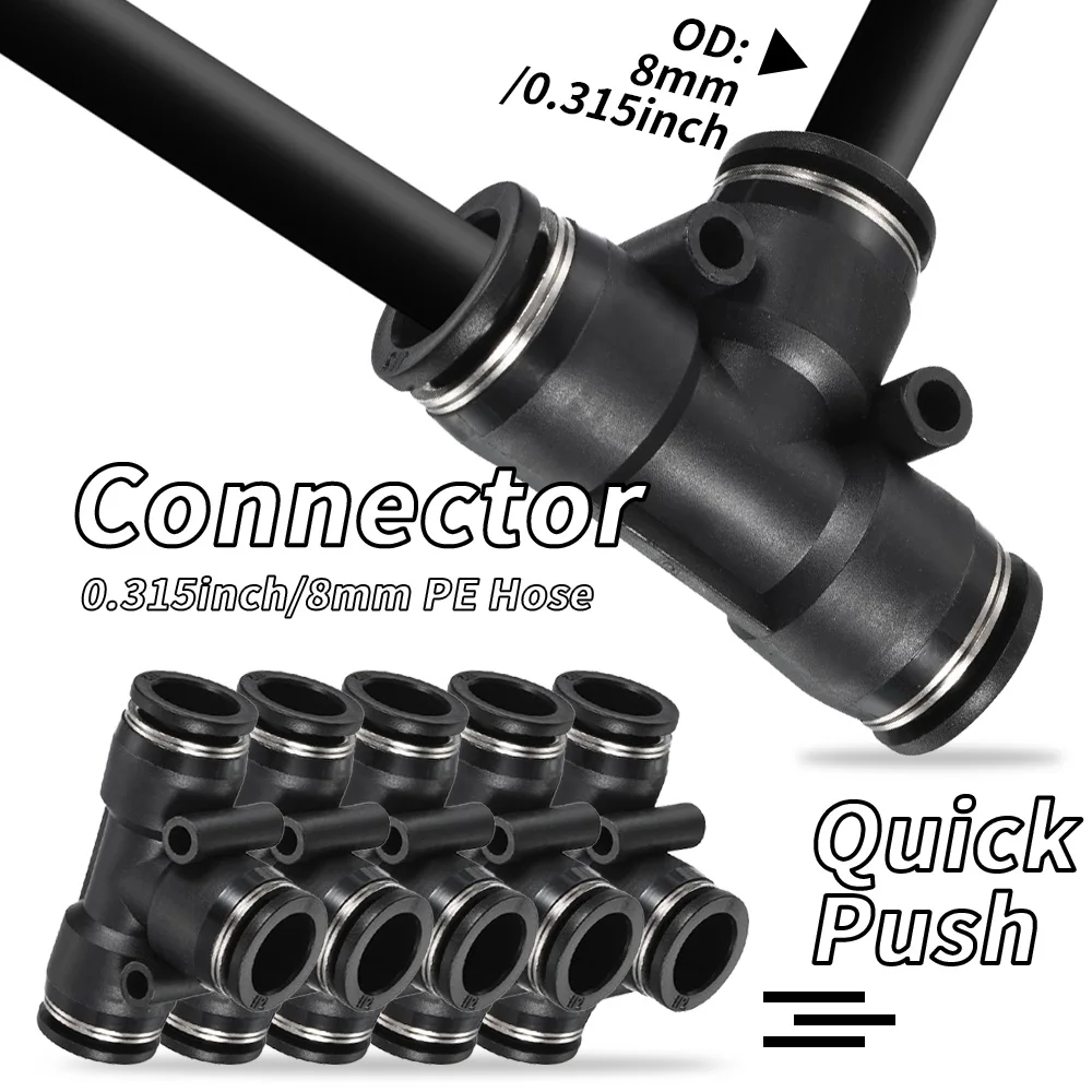 30-5m DIY Free Bending Universal Sprayer Kit 5/ 8mm Hose Patio Misting Cooling System Garden Plant Fogging Watering Irrigation