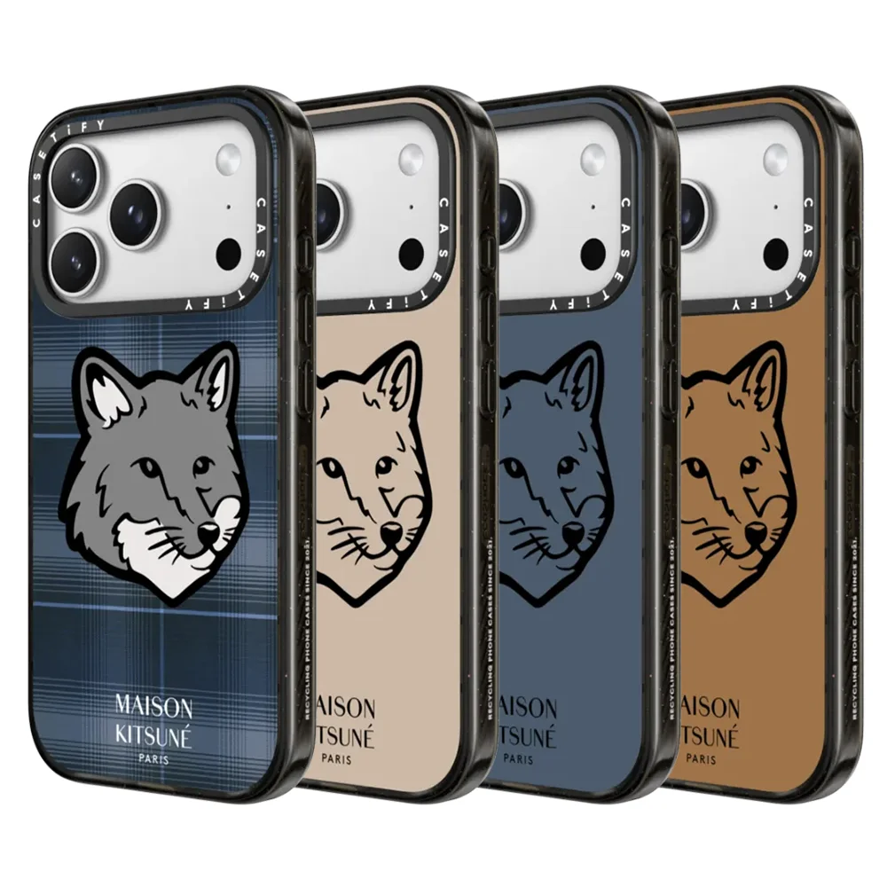 CASETiFY Maison Kitsuné Series Fox Logo Magnetic Drop-proof Case