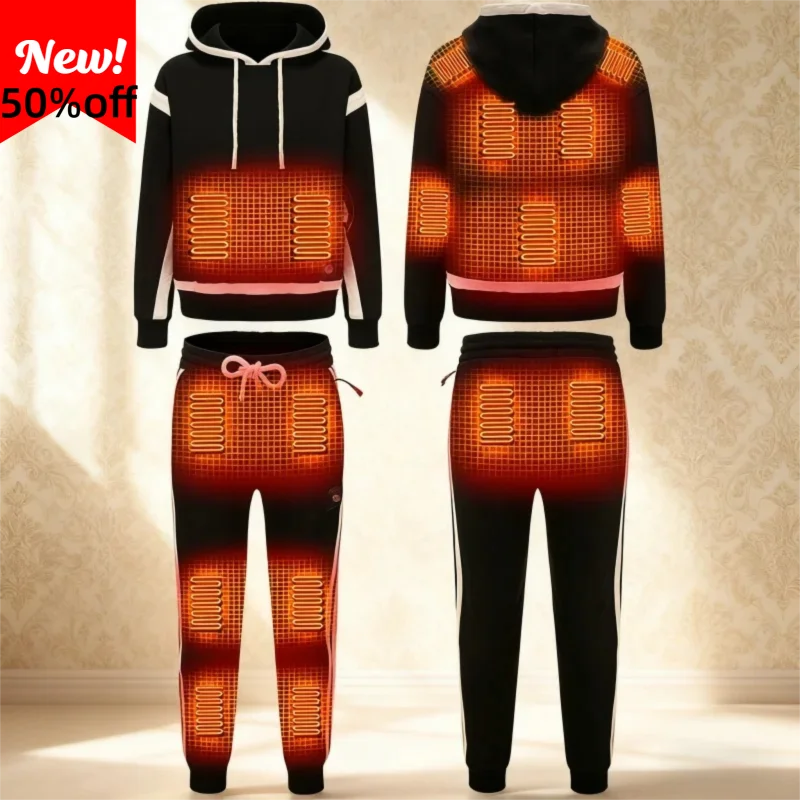 

Men's Smart USB-Heated Base Layer Set - CE Certified Thermal Underwear with Adjustable Temperature Control for Winter Sports