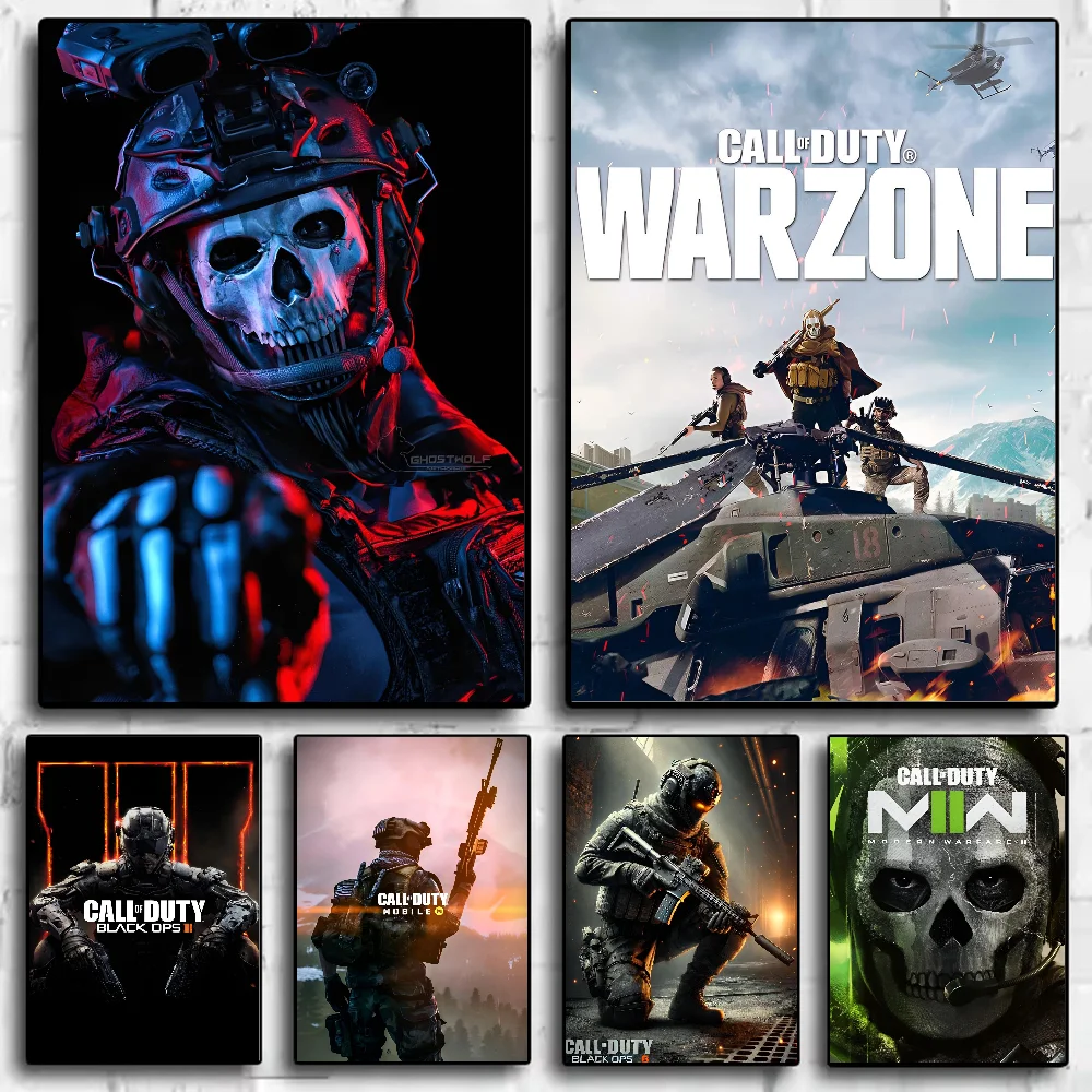 Modern Warfare Call Of Duty Poster HD art sticky wall waterproof home living room bedroom bar aesthetic decoration