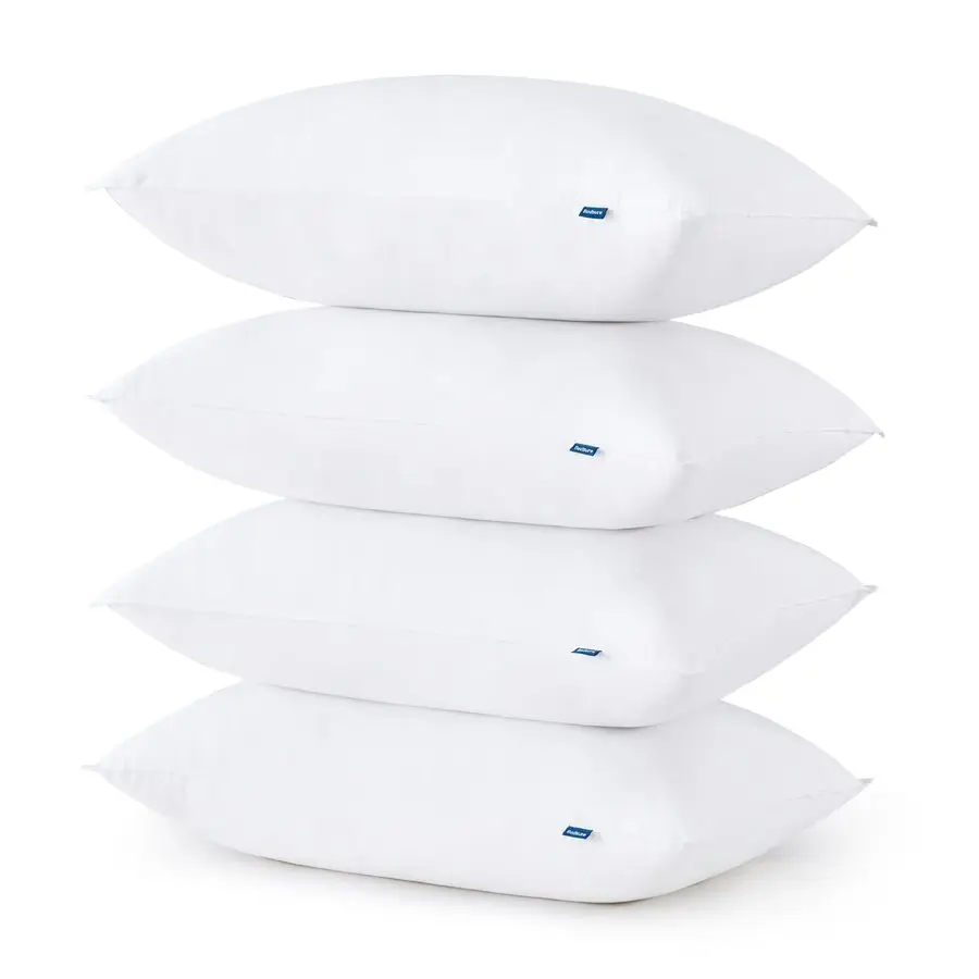 

Soft Pillows Queen Size, Set of 4 Fluffy Bed Pillows 4 Pack for Sleeping, Soft and Supportive, Hotel Quality, Original Down Alt