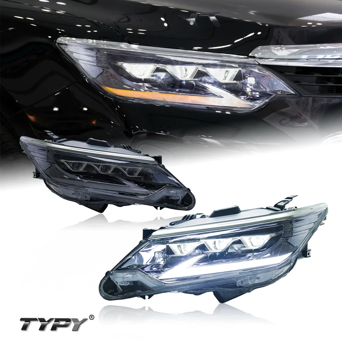 

TYPY Car light for All LED module upgrade modified new highlight headlight assembly for toyota Camry 2015-2017