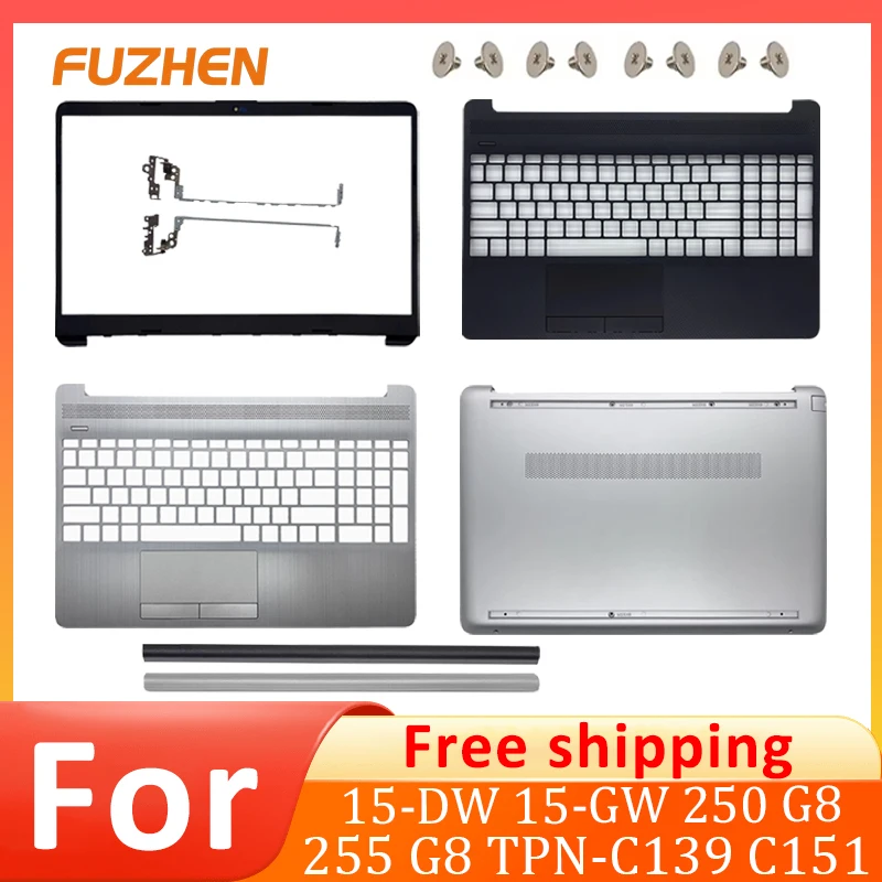

For 15S-DY GR DU 15-CS 15-DW GW 250 255 G8 TPN-C139 LCD Rear Lid Back Top Cover Front Bezel Hinges Palmrest Bottom Base Case
