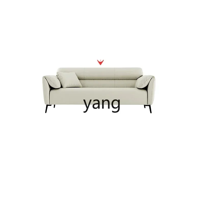 LH  straight row sofa cat scratching skin living room technology cloth cream wind fabric sofa