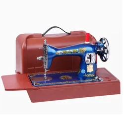 Old-fashioned Sewing Machine Household Electric Eat Thick Table Portable Pedal Bee Small Sewing Machine