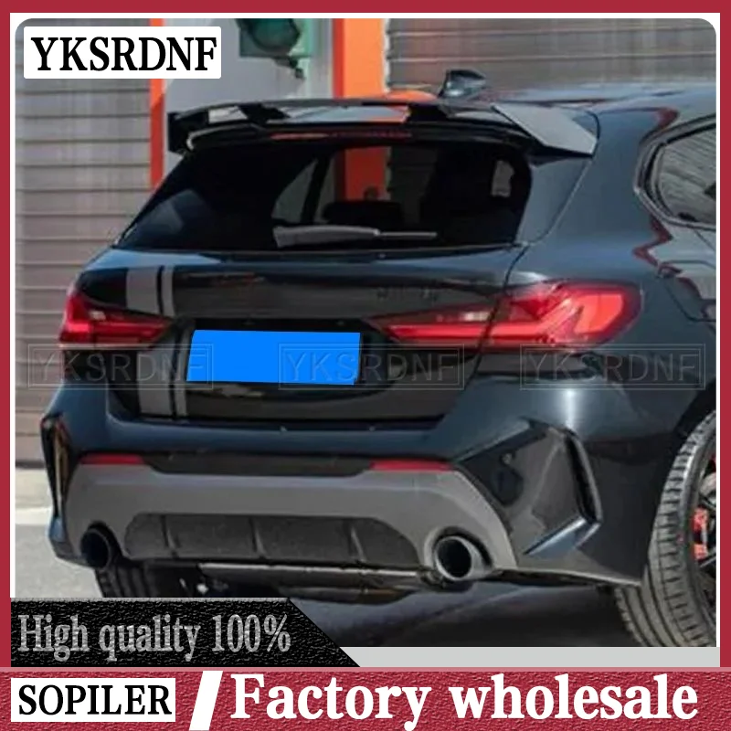 F40 Rear Roof Spoiler For BMW 1 Series F40 Hatchback 2019 to 2022 Spoiler ABS Gloss Black Or Carbon Fiber Look Body Kit