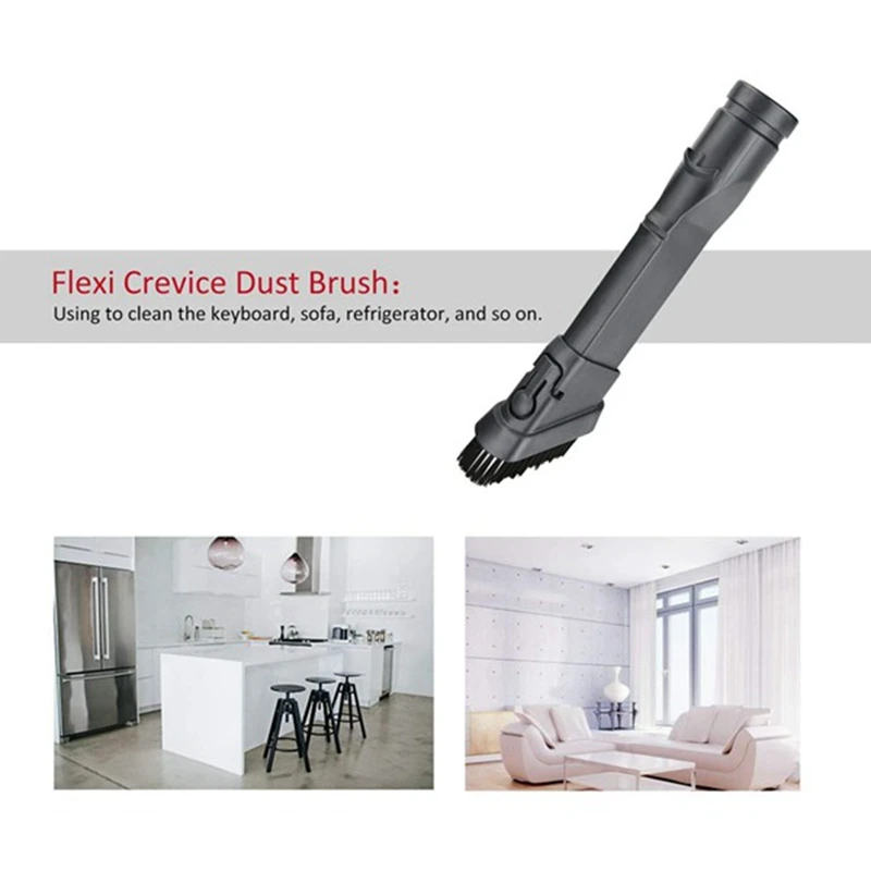 Cabezal de succión de cepillo de boquilla plana para Dyson V6 DC30 DC34 DC52 DC72, piezas de repuesto de aspiradora, accesorios 2 en 1, cepillos