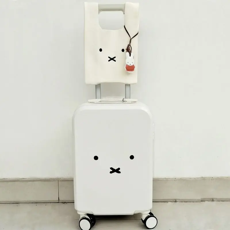 

Anime 20 Inches Miffy Suitcase New Travel Pull Rod Chest Board A Plane Lovely Contact Roller Light Kawaii Lovely Super Cute 2026