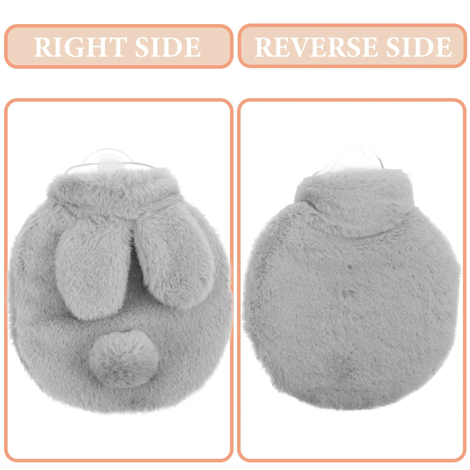 Lovely Cute Hot Water Bag for Women Winter Belly Warmer Period Cramps Relief Portable Reusable Hand Warmer Outdoor Household