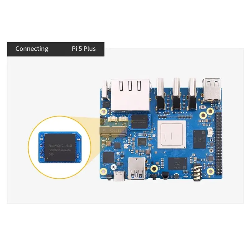 Leading-EMMC Module 256 GB 3D NAND Fast Read And Write Speeds For Orange Pi 5 Plus/Pro/Max/Ultra 4A RV2 3B