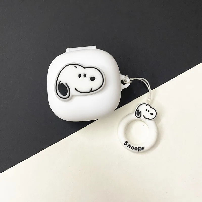 MINISO سنوبي حقيبة سماعة الاذن غطاء ل Redmi Buds 6 اللعب سيليكون سماعات لاسلكية شحن صندوق واقية قذيفة مع المفاتيح