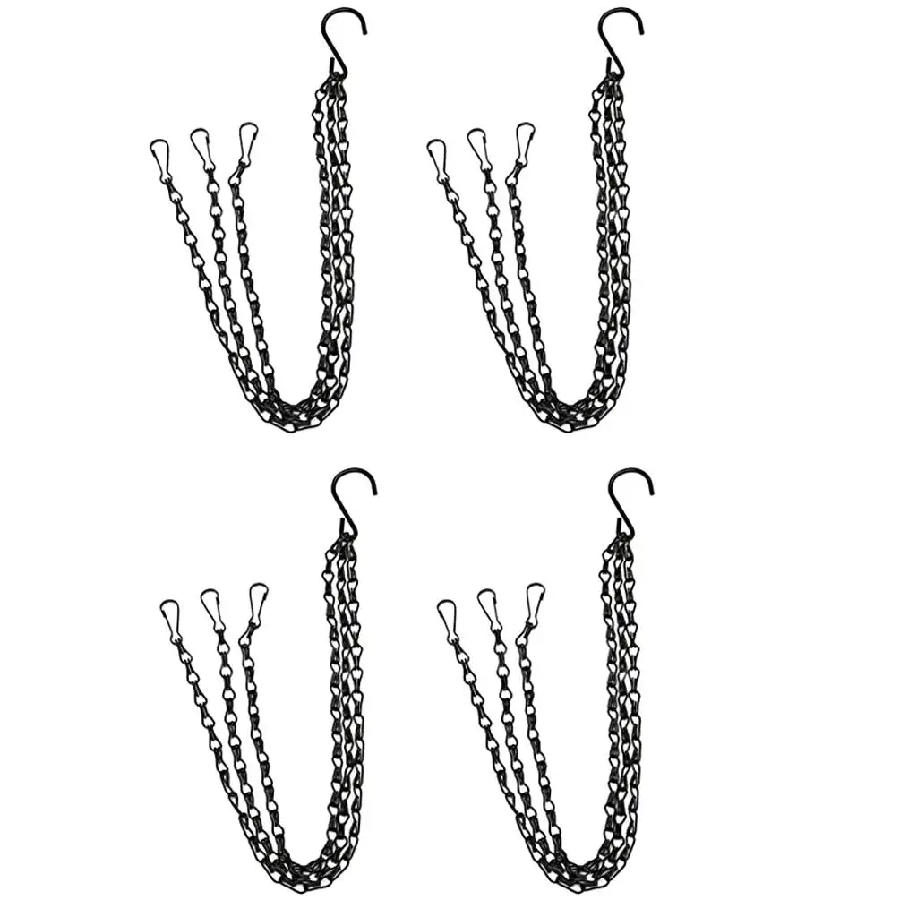 Heavy Duty Hanging Flower Basket Planter Pot Replacement Chain Hanger Hooks