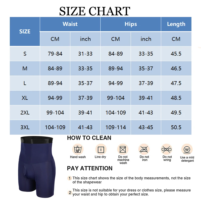 Men High Waist Compression Shapewear Tummy Control Shorts Seamless Body Shaper Girdle Pants Thigh Slimmer Underwear Boxer Briefs