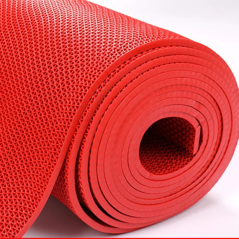 Thickened Bathroom Kitchen Non Slip Mat Hollow Out Plastic Foot Mat Door Mat Commercially Durable Hall Corridor Door Toilet Mat