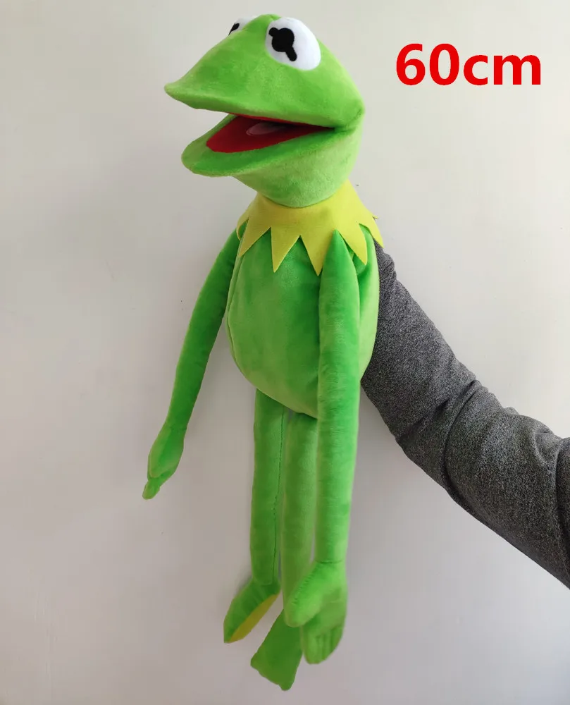 60 cm Hollywood Star Frosch Kermits Plüschpuppe Weiche Angefüllte Frösche Handpuppe Spielzeug Baby Kinder Weihnachten Halloween Geschenke