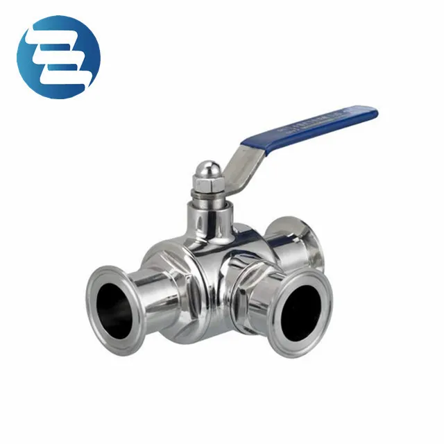 Sanitary Stainless Steel Middle Clamp Non-retention Ball Valve