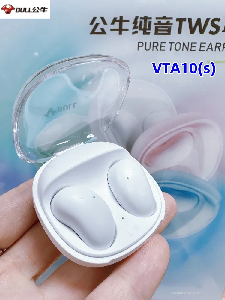 Bull-Mini Fones De Ouvido Sem Fio Bluetooth, GNV-VTA10H(S), Fones De Ouvido Universais, Esportes, Música, Jogos, iPhone, Android, iPad, Telefone, Presente