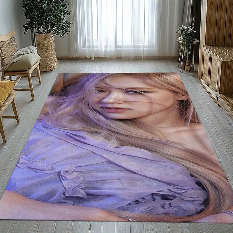 Korean Idol R-Rose Solo Star APT Soft Large Non-Slip Area Rug,Carpet Mat for Living Room,Bedroom,Playroom & Sofa,Home Decor