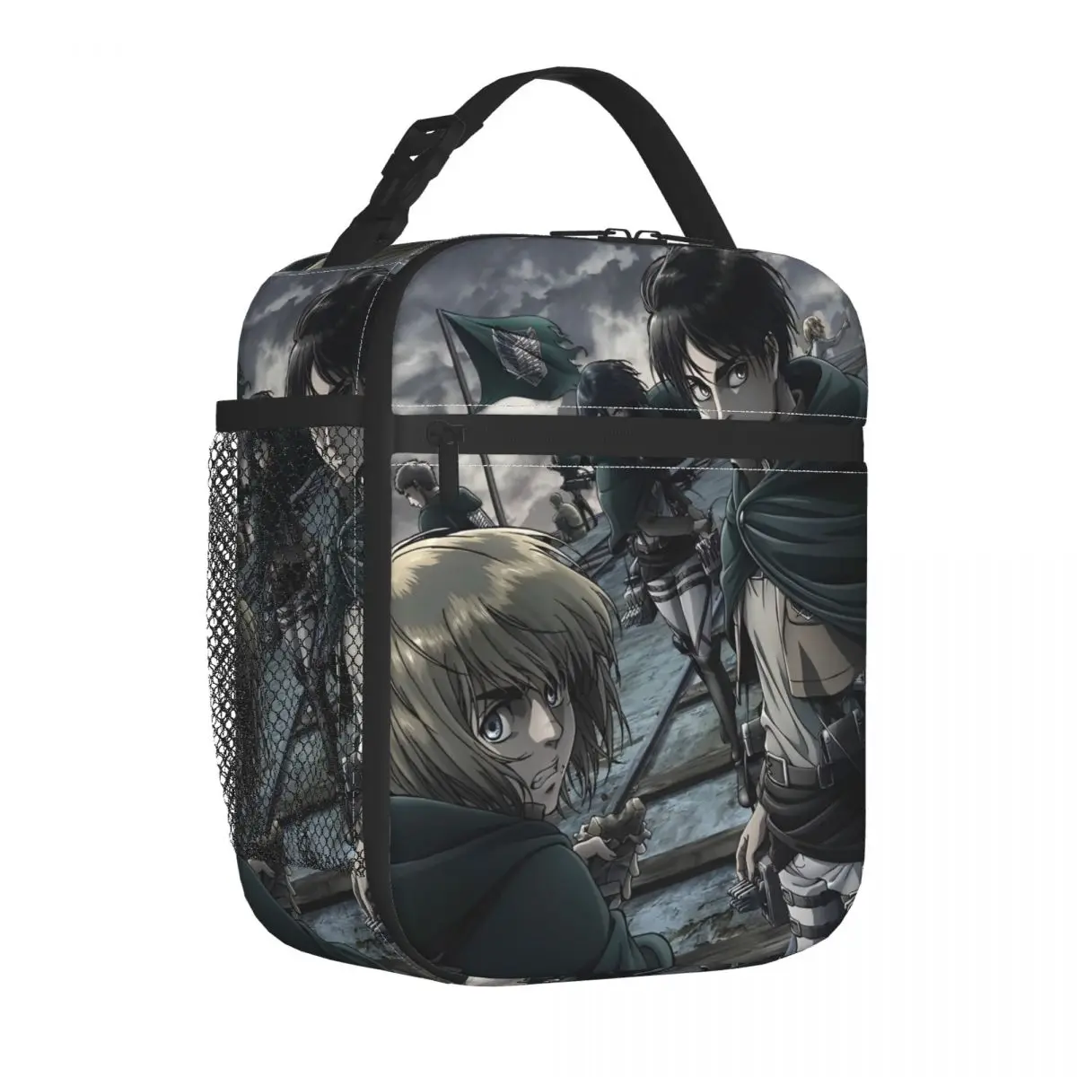 

Anime Attack On Titan Insulated Lunch Bag Cooler Bag Meal Container High Capacity Tote Lunch Box Girl Boy College Travel