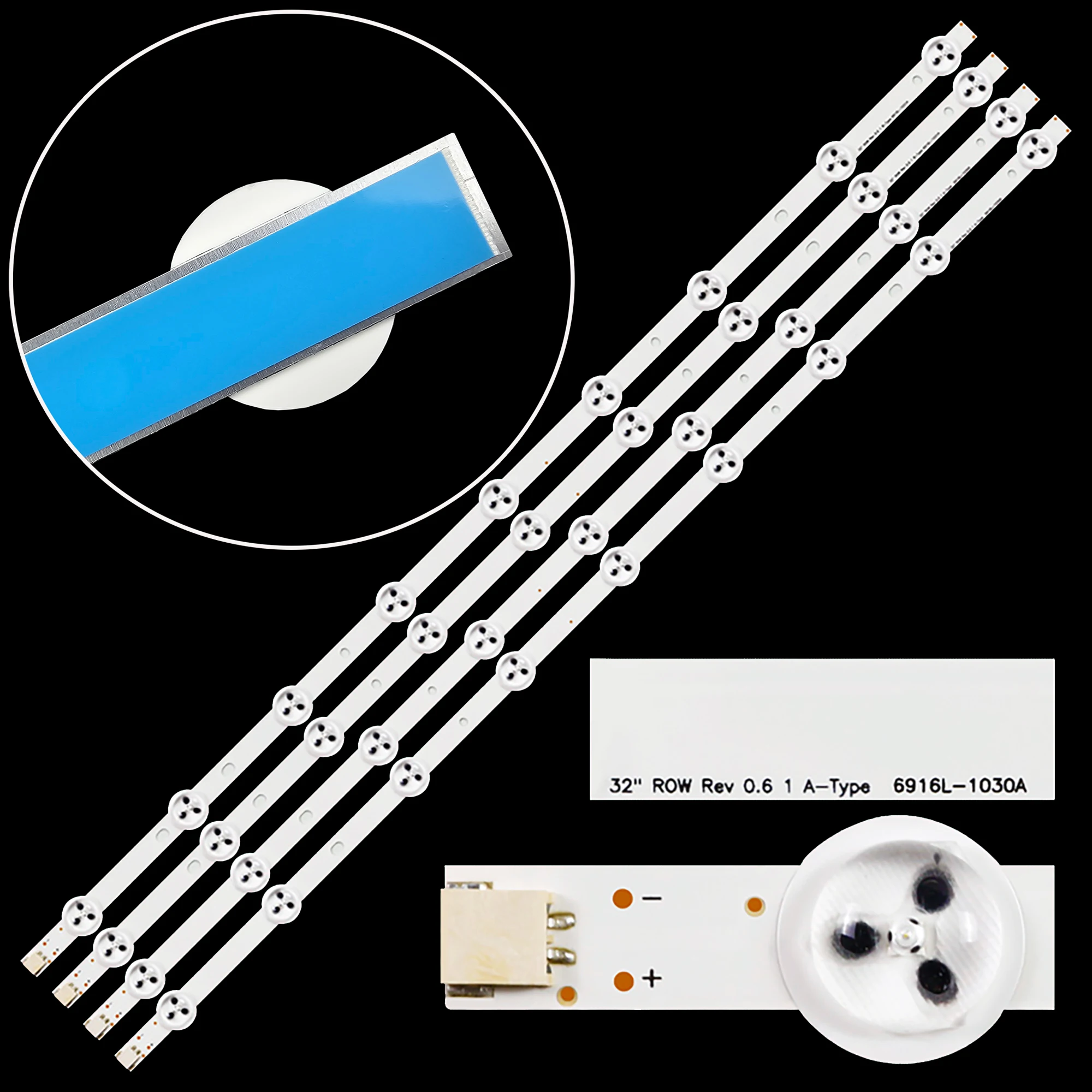 

4pcs LED Backlight strip for LG 32PFL3507 32LM340T 32PHG4900 LE32D1352 32LM340T 32LM3400 32LS3400 6916L-0923A 0881A 1030A 1031A