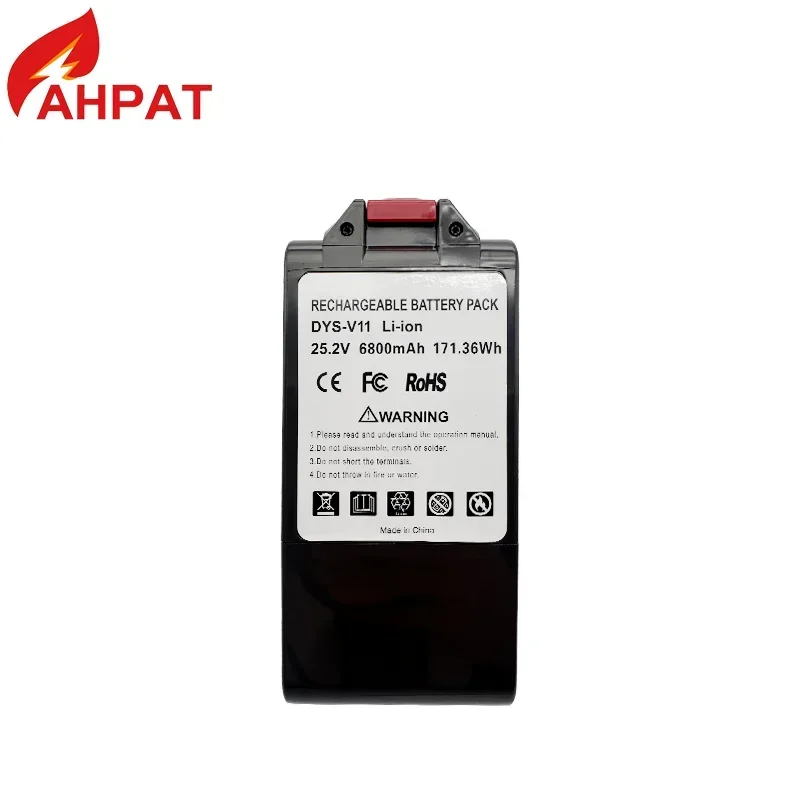 بطارية 2026 2025 25.2 فولت 6.0 أمبير في الساعة للمكنسة الكهربائية دايسون SV15 سلسلة رقيق V11 المطلق الإضافي V11 الحيوان المطلق 970145-02 باتيه