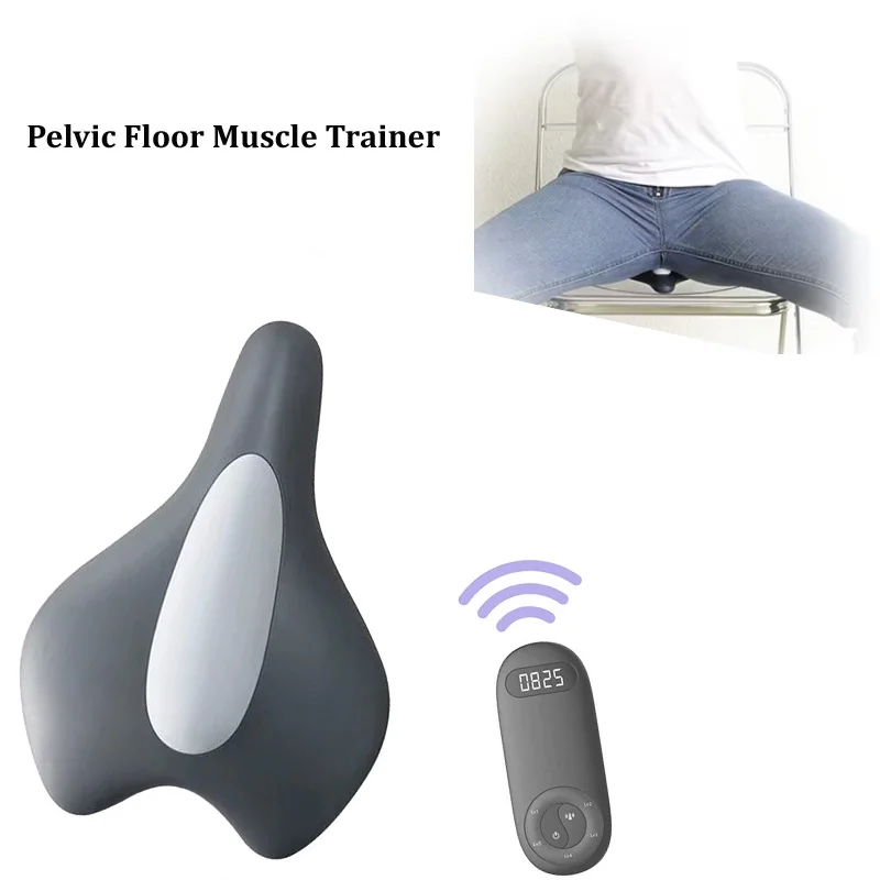 Unisex Pelvic Floor Muscle Tightening Exercise Prostate Pelvic Massager Retract Pelvic Muscle Training Airbag by Vibration Heat