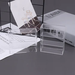 1/12 Dollhouse Miniature Acrylic Display Case Cupboard Showcase Display Shelf