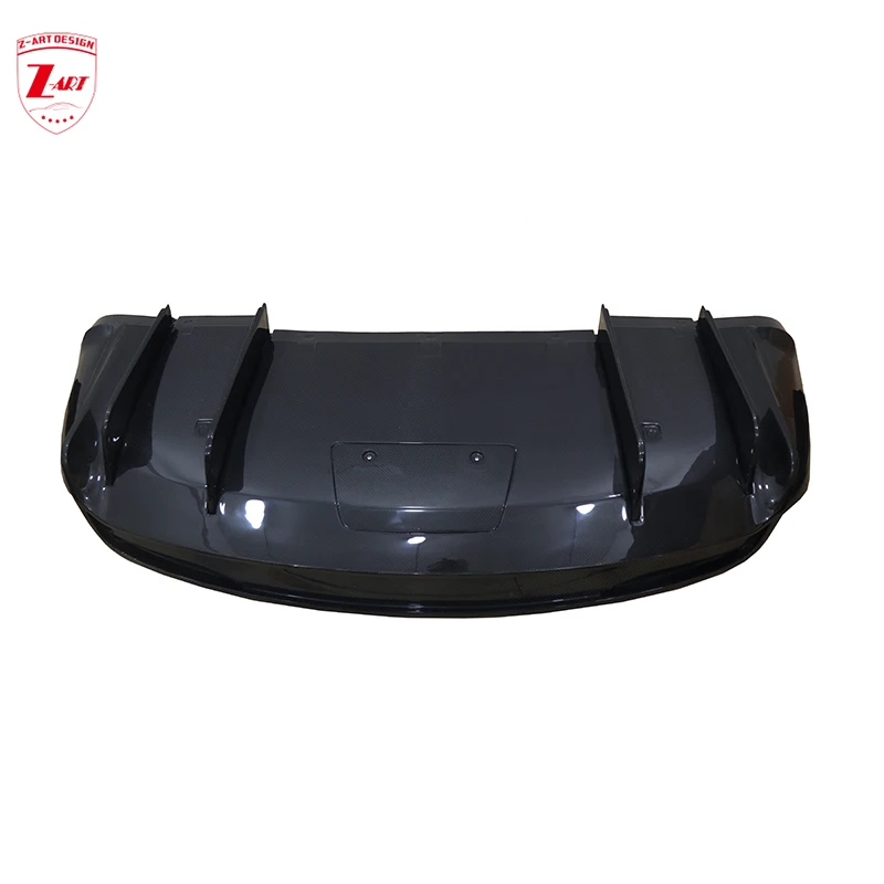 Z-ART for Model X Carbon Fiber Rear Diffuser for Tesla Model X Carbon Fiber Rear Lip for Model X Carbon Fiber Rear Chin