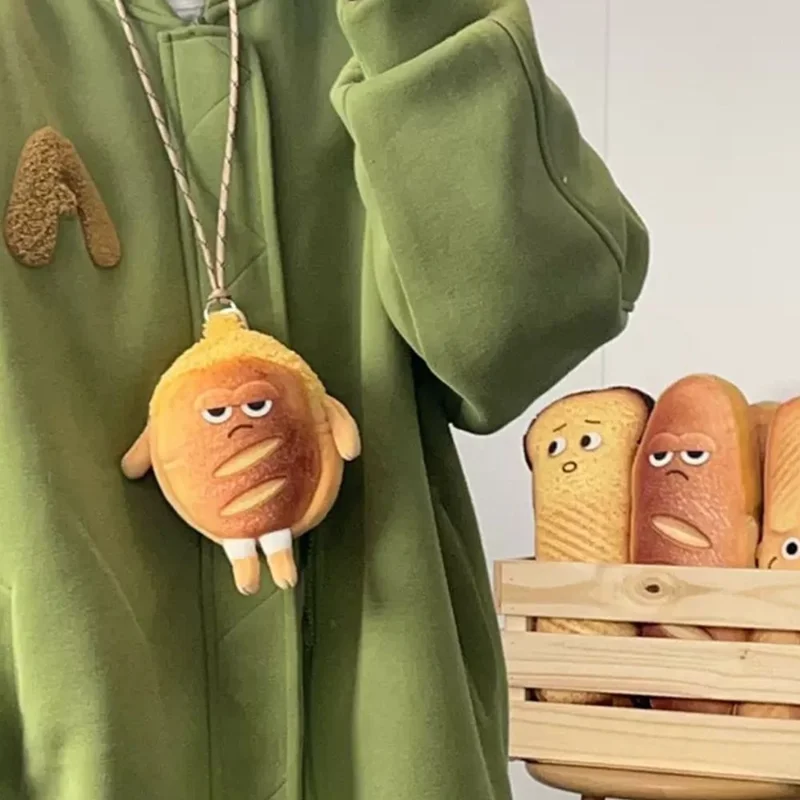 Lustige Ausdrücke Münz geldbörse kreative Toastbrot Ausdruck Plüsch Schlüssel anhänger Taschen niedlichen Cartoon Kopfhörer Aufbewahrung beutel Cartera