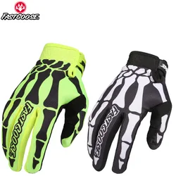 FASTGOOSE Skeleton Gloves Motorcycle Motocross Off Road MX BMX MTB ATV Guantes Moto Bicycle Touch Screen Cycling Gloves